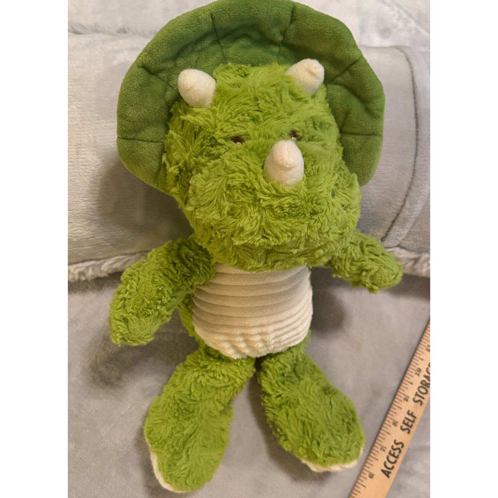 Spark Create Imagine Green Triceratops Dinosaur‎ Plush Toy Rattle Crinkle Baby